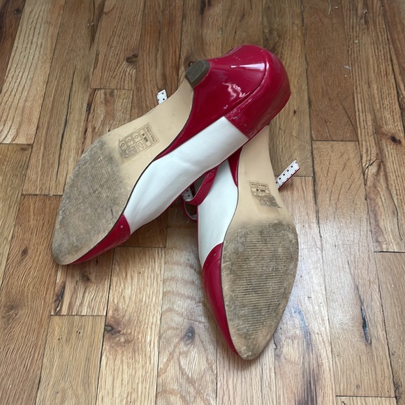 Vintage red & cream Mary Janes - Picture 4 of 4